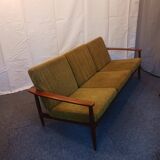 1960s Scandinavian three-seater sofa