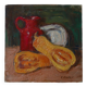 Still life, oil on wood