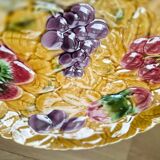 Round slip dish, Sarreguemines earthenware