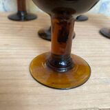 6 glasses or flutes from the 1960s