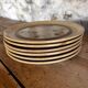 6 dessert plates Sarreguemines Atelier d'Art de Lorraine