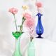 WATER GREEN AND WHITE SPECKLED MURANO GLASS VASE