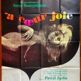 Poster "A coeur joie" Serge Bourguignon, Brigitte Bardot 120x160