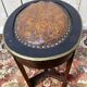 Tabouret de piano assise cuir art déco