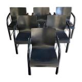 Set of 6 Thonet chairs 320 stackable