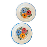 HBCM Montereau plates, Yvonne model, 22.5 cm (the duo)