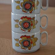 3 vintage Tognana cups