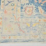 6x8 Light Blue Modern Oushak Rug, 179x246Cm