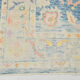 Tapis Oushak moderne bleu clair 6x8, 179x246cm