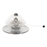 Midcentury Italian glass table lamp