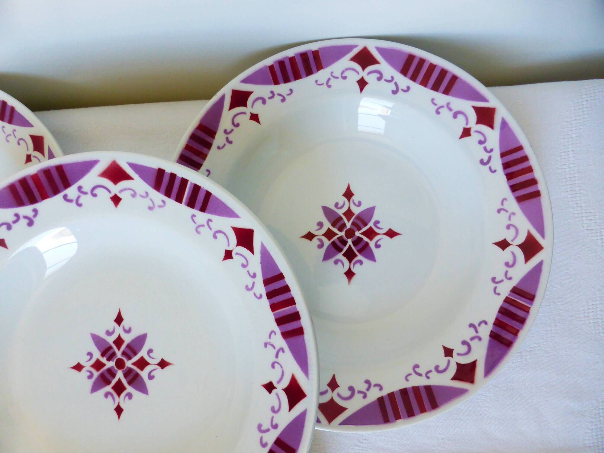 4 deep plates from the Moulin des Loups and Hamage Madeleine 2106203