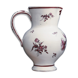 Old pitcher in earthenware, signed
