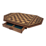 Game of ajedrez, madera tallada, Arts & Crafts, circa 1900 - Inglaterra