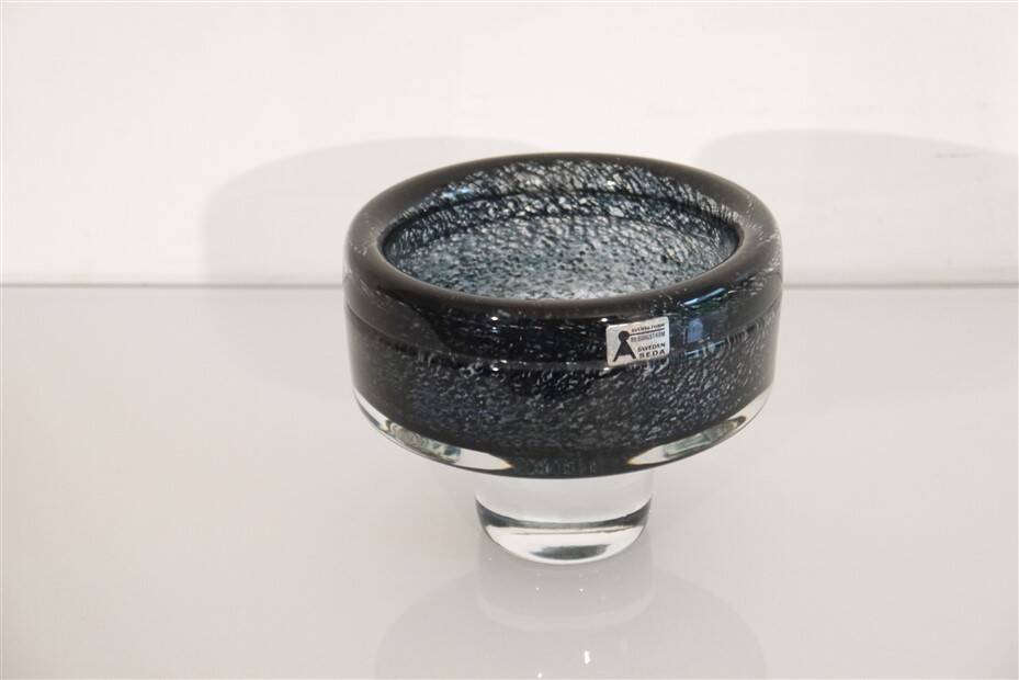 Vide poche vintage en verre de Bo Borgstrom pour Aseda 1960