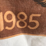 Vintage tea towel calendar 1985