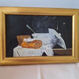 Oil on canvas, still life