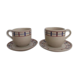 Lot de 2 tasses déjeuners basque en grès