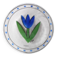 Kosta Boda Glass Plate: Vintage Blue Tulip Design by Ulrica Hydman Vallien