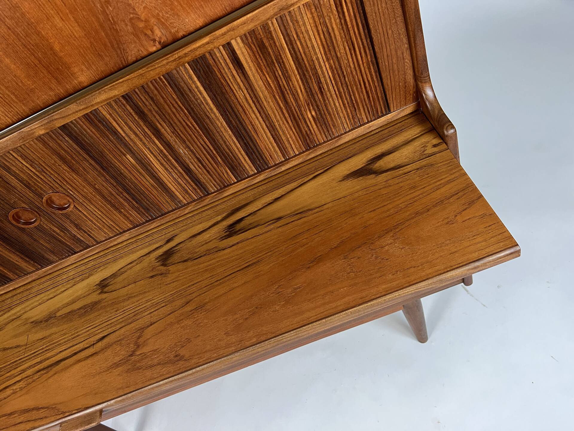 Danish teak highboard cabinet by Johannes Andersen 1960s