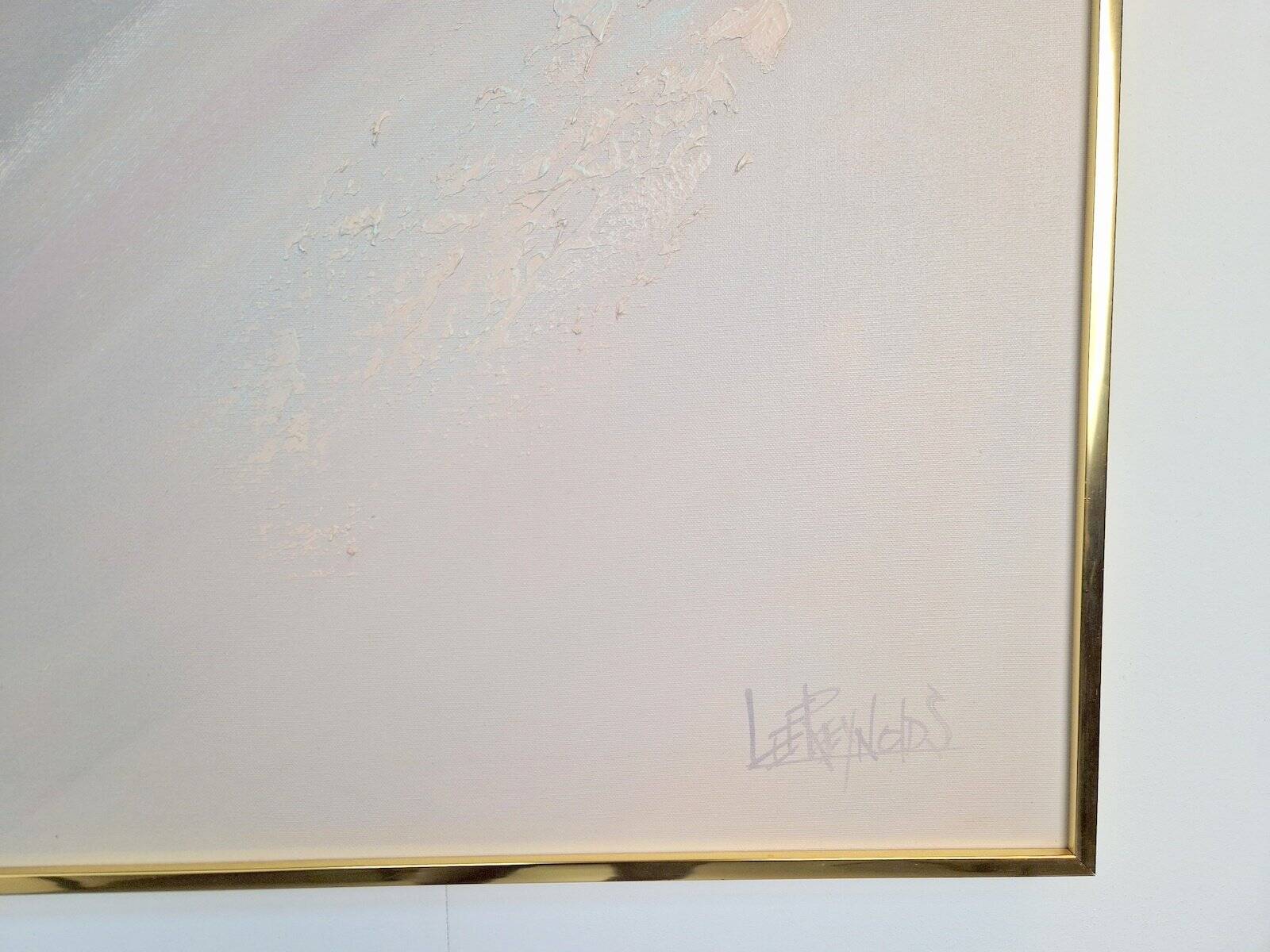 Lee Reynolds, Abstract Composition, 1980s, Acrylic Painting on Canvas, Framed