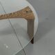 Mid-Century Modernist Wenge and Glass Round Coffee Table, 1970s