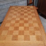 Table gaston poisson chêne moderniste cubique art déco 1940