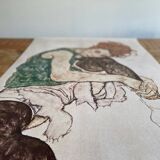 Egon Schiele 1890-1918), Sitzende Frau mit hochgezogenem Knie, Migneco&Smith 70011, printed in Italy