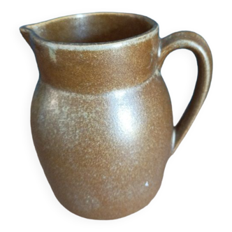 Varnished stoneware pitcher