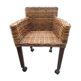 Wicker and rattan child chair
