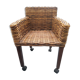 Wicker and rattan child chair