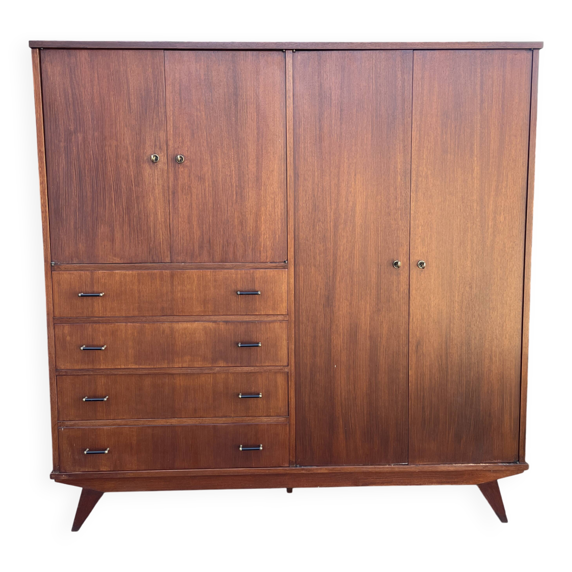 Armoire pieds compas 1960