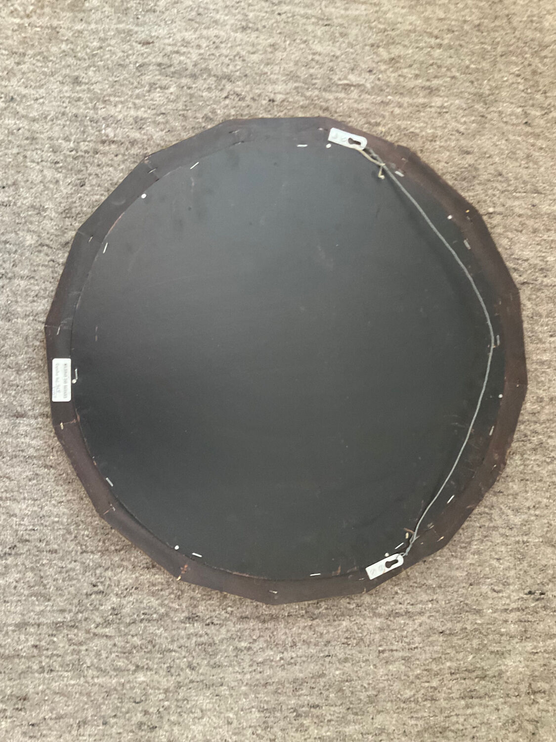 Vintage mirror in brass and parcloses 60s
