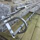 Chrome Art Deco wall coat rack