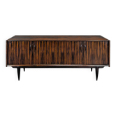 Enfilade scandinave en ébène de macassar et sycomore années 60