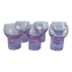 Set of 6 Alexandrit glasses designed by Sergio Asti for Arnolfo di Cambio,