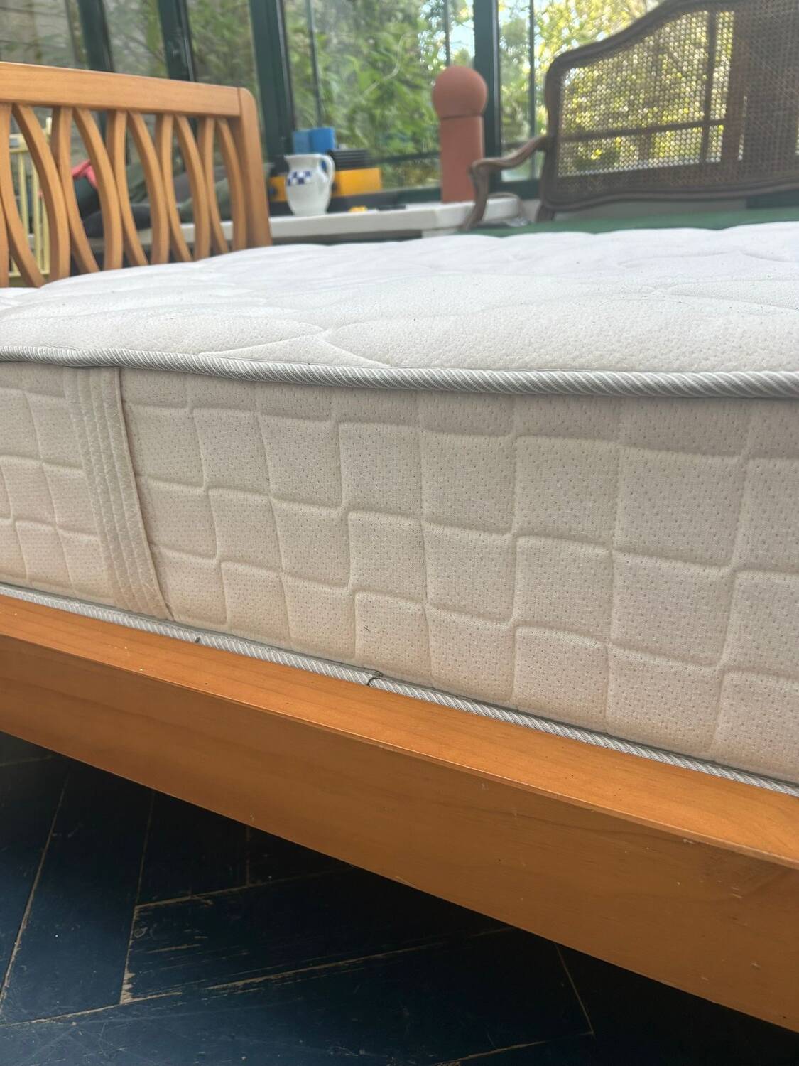 New solid wood bed