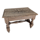 Small carved oak bench