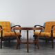 Paire de fauteuils Kropacek & Kozelka modernisme Tchèque 1947