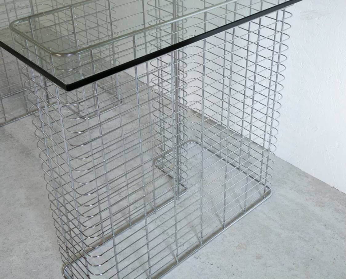 LARGE “WIRE” TABLE BY TERENCE CONRAN FOR HABITAT