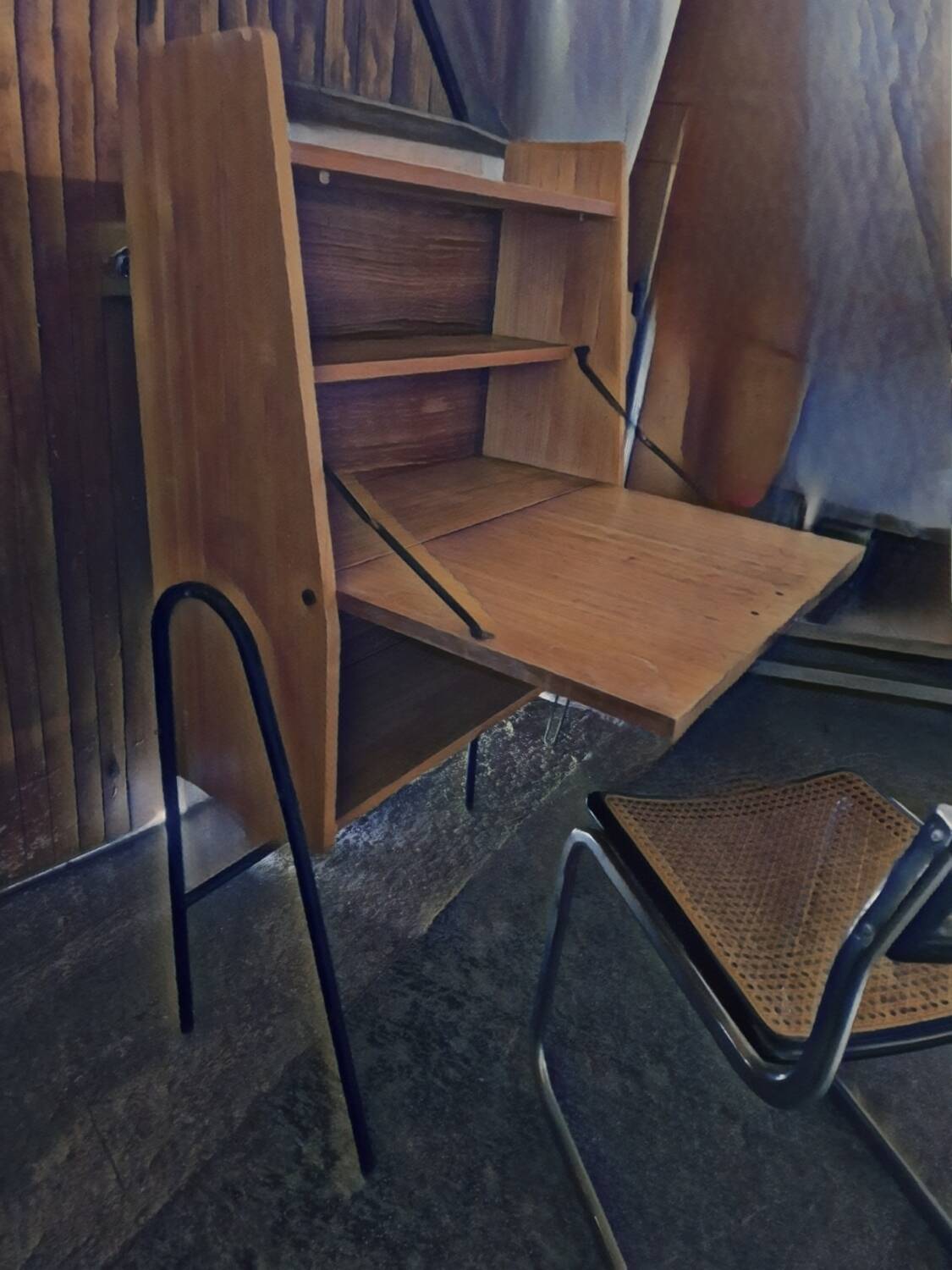 Bureau Secrétaire dans le goût Guariche, Hitier 1950, 60