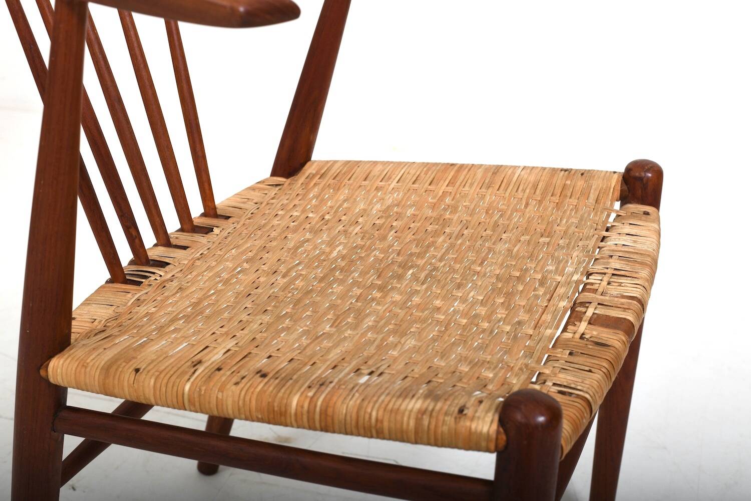 Illum Wikkelsø for N. Eilersen rare Side Chair "24GT" in Teak