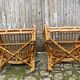 Paire de fauteuils en rotin, made in Italy