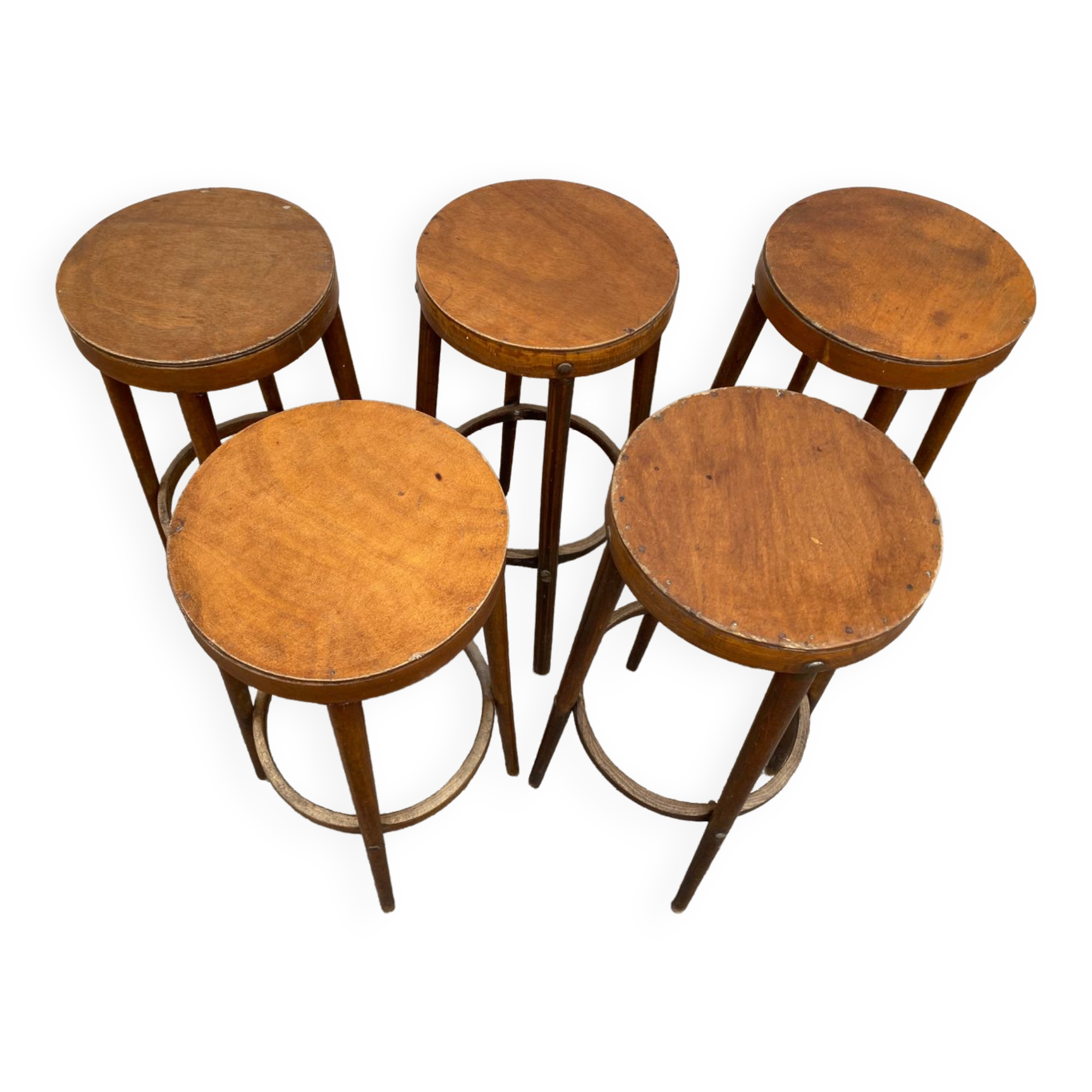 Set of 5 bar top stools
