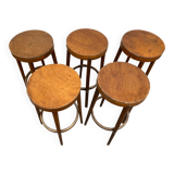 Set of 5 bar top stools
