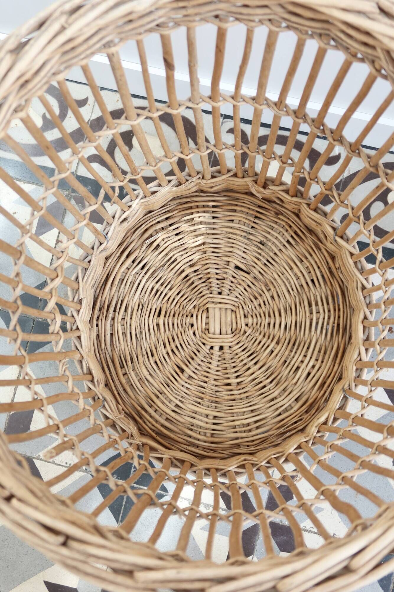 Vintage wicker bakery basket – Baguette basket