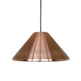 Vintage red Copper aluminium Perforated Hanging Lamp / Pendant