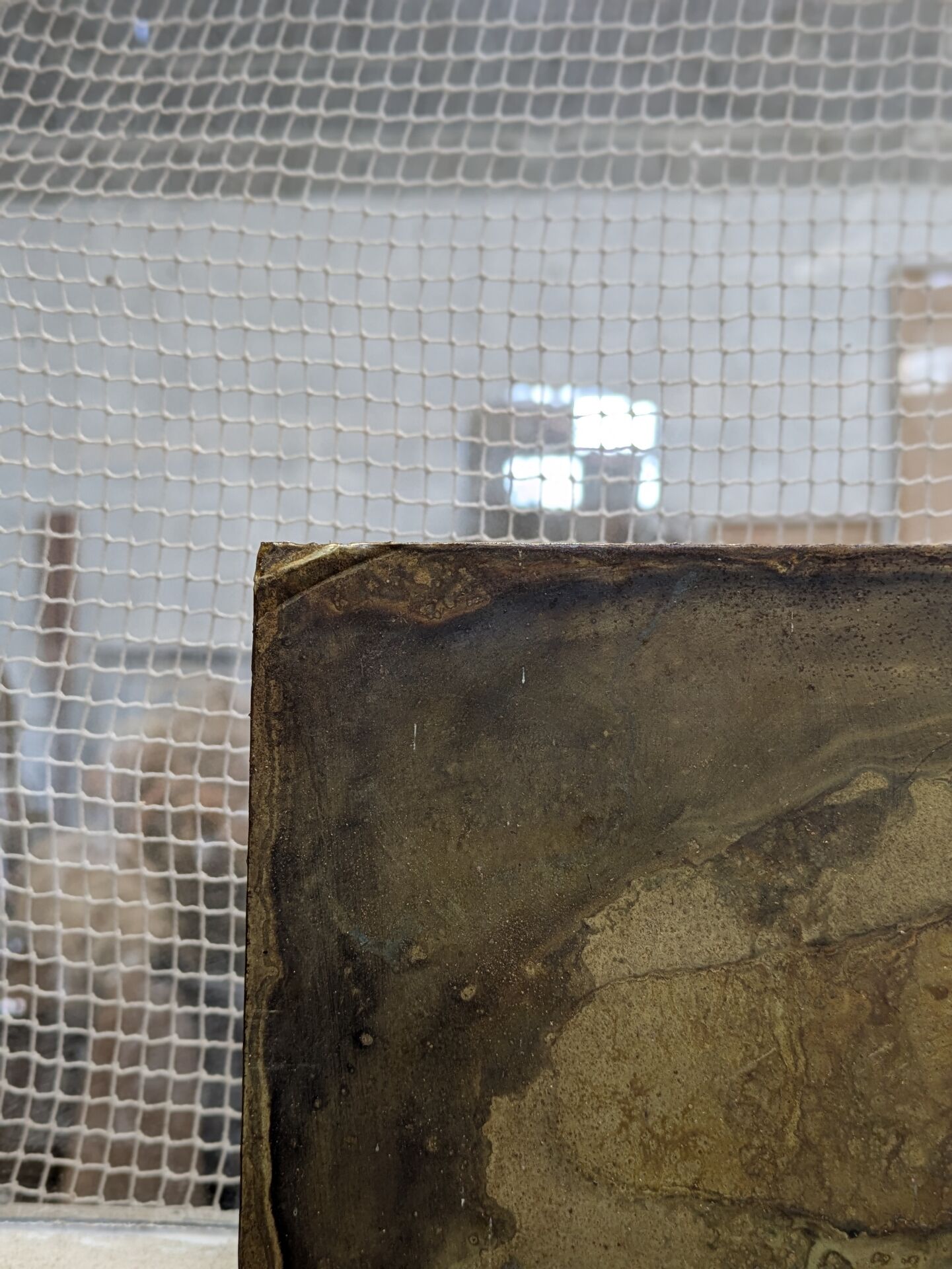 Large brutalist wall panel