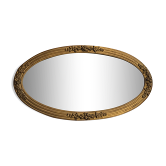 Mirror art nouveau in gilded wood 67x37cm