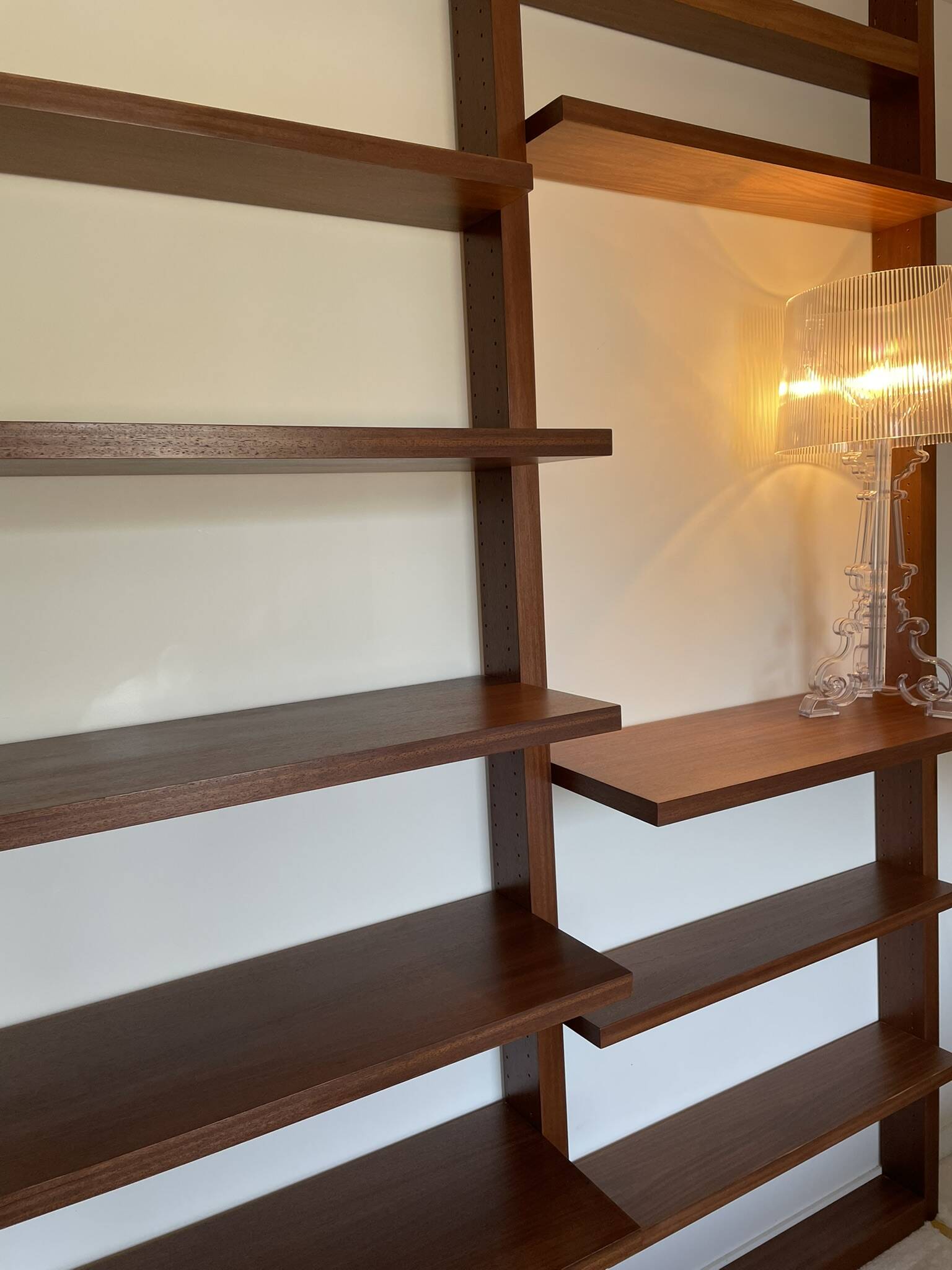 70s teak wall bookcase, minimalist design, 2.5m x 2m