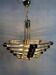 Chandelier hexagonal noir/or en vintage de Bakalowits & Sohne